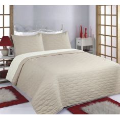 ΚΟΥΒΕΡΛΙ σετ (220cm x 240cm + 2 x 50cm x 70cm) RUBY beige/ivory 5206978074417 SilkFashion |  Κουβερλί Υπέρδιπλα στο espiti