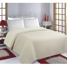 ΚΟΥΒΕΡΛΙ σετ (220cm x 240cm) BONES beige/ivory 5206978074592 SilkFashion |  Κουβερλί Υπέρδιπλα στο espiti