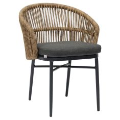 ΠΟΛΥΘΡΟΝΑ ΑΛΟΥΜΙΝΙΟΥ ORIN HM6265.01 ΣΚΟΥΡΟ ΓΚΡΙ- P.E.RATTAN ΣΕ ΦΥΣΙΚΟ 58x61x75Υεκ. |  Πολυθρόνες κήπου στο espiti