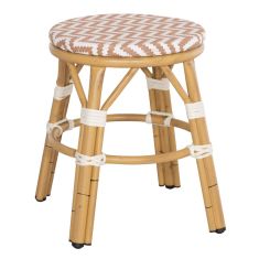 ΣΚΑΜΠΟ ΑΛΟΥΜΙΝΙΟΥ CHINO HM6285.04 BAMBOO LOOK-TEXTILENE ΛΕΥΚΟ-ΚΑΦΕ Φ36x46Υεκ. |  Σκαμπώ κήπου στο espiti