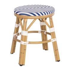 ΣΚΑΜΠΟ ΑΛΟΥΜΙΝΙΟΥ CHINO HM6285.05 BAMBOO LOOK-TEXTILENE ΛΕΥΚΟ-ΜΠΛΕ Φ36x46Υεκ. |  Σκαμπώ κήπου στο espiti