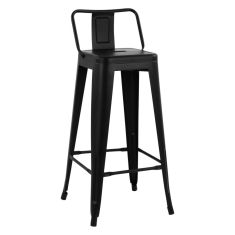 ΣΚΑΜΠΟ BAR ME ΠΛΑΤΗ ΜΕΤΑΛΛΙΚΟ MELITA-PRO HM8643.42 ΜΑΥΡΟ ΜΑΤ 42x42x100Υεκ. |  Σκαμπώ μπαρ στο espiti