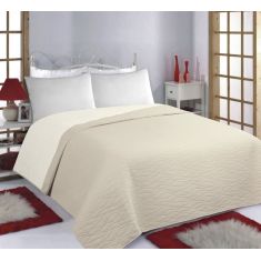 ΚΟΥΒΕΡΛΙ σετ (240cm x 260cm) WAVES beige/ivory 5206978074998 SilkFashion |  Κουβερλί Υπέρδιπλα στο espiti