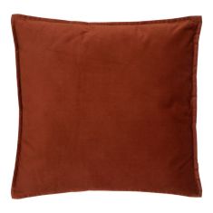Μαξιλάρι διακοσμητικό Glober pakoworld ύφασμα σε terracotta απόχρωση 45x45εκ |  Πουφ στο espiti