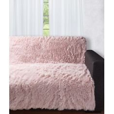 Διακοσμητικό μαλλιαρό ριχτάρι 5336 (145cm x 195cm) πούδρα 5206978075261 SilkFashion |  Ριχτάρια στο espiti