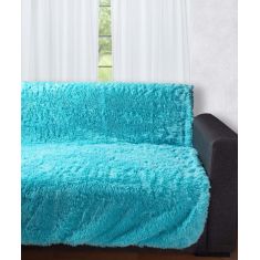 Διακοσμητικό μαλλιαρό ριχτάρι 5336 (145cm x 195cm) τυρκουάζ 5206978075452 SilkFashion |  Ριχτάρια στο espiti