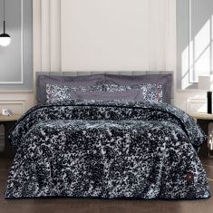 GREENWICH POLO CLUB ΚΟΥΒΕΡΤΑ VELOUR ΜΟΝΗ ESSENTIAL 3434 ΓΚΡΙ, ΜΑΥΡΟ |  Κουβέρτες Βελουτέ Υπέρδιπλες στο espiti