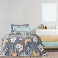 DAS KIDS ΚΟΥΒΕΡΤΑ FLEECE 160Χ220 4864 ΓΚΡΙ, ΚΙΤΡΙΝΟ, ΡΟΖ |  Κουβέρτες Παιδικές στο espiti