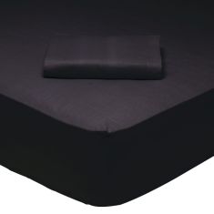 DAS HOME 1015 ΣΕΝΤΟΝΙ ΥΠΕΡΔΙΠΛΟ ΜΕ ΛΑΣΤΙΧΟ BLACK BLACK |  Μονόχρωμα Υπέρδιπλα στο espiti