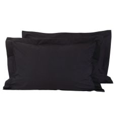 DAS HOME 1015 ΖΕΥΓΟΣ ΜΑΞΙΛΑΡΟΘΗΚΕΣ BLACK BLACK |  Μαξιλαροθήκες Απλές στο espiti