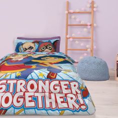 SUPER HERO GIRLS 5005 ΣΕΤ ΘΗΚΗ ΜΟΝΗ ΓΑΛΑΖΙΟ, ΚΟΚΚΙΝΟ |  Παπλωματοθήκες Παιδικές στο espiti