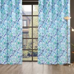 DAS HOME 2102 ΚΟΥΡΤΙΝΑ 140Χ260 ΜΕ ΤΡΟΥΚΣ ΜΕΝΤΑ, ΜΠΛΕ, ΤΥΡΚΟΥΑΖ |  Ετοιμες κουρτίνες με σχέδιο στο espiti