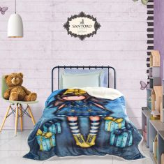 SANTORO GORJUSS 5020 ΚΟΥΒΕΡΤΑ FLEECE SHERPA 160X220 JUST BECAUSE ΜΠΛΕ |  Κουβέρτες Παιδικές στο espiti