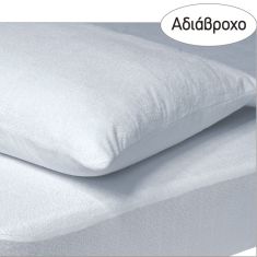 DAS HOME 1089 ΕΠΙΣΤΡΩΜΑ 120Χ200+35 ΑΔΙΑΒΡΟΧΟ WHITE |  Μονόχρωμα Μονά στο espiti