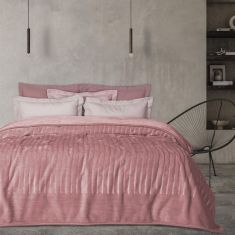 DAS HOME ΚΟΥΒΕΡΤΑ VELOUR MONH 1352 PINK |  Κουβέρτες Βελουτέ Υπέρδιπλες στο espiti