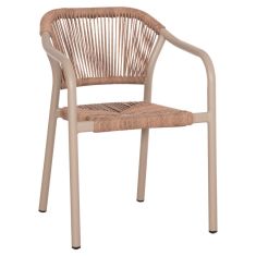 ΠΟΛΥΘΡΟΝΑ ΑΛΟΥΜΙΝΙΟΥ LUCCI HM6266.02 MOKA ΣΚΕΛΕΤΟΣ-P.E.RATTAN ΦΥΣΙΚΟ 58x56x79Υεκ |  Πολυθρόνες κήπου στο espiti