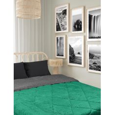 Κουβερτοπάπλωμα CHILL GREEN ANTHRACITE 220 x 240 εκ. MADI |  Κουβερτοπαπλώματα  στο espiti