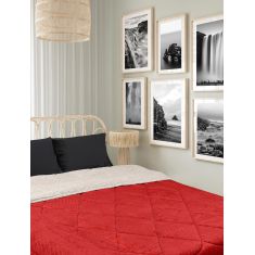 Κουβερτοπάπλωμα CHILL RED BEIGE 160 x 220 εκ. MADI |  Κουβερτοπαπλώματα  στο espiti