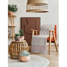 Ριχτάρι BLUMEN BROWN Βαμβάκι 170 x 300 εκ. MADI |  Ριχτάρια στο espiti