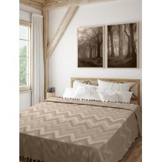 Κουβέρτα Πικέ Ζακάρ GOLWE BEIGE Βαμβάκι 220 x 240 εκ. MADI |  Κουβέρτες Βαμβακερές Υπέρδιπλες στο espiti