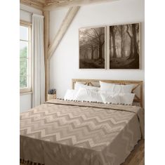 Κουβέρτα Πικέ Ζακάρ GOLWE BEIGE Βαμβάκι 220 x 240 εκ. MADI |  Κουβέρτες Βαμβακερές Υπέρδιπλες στο espiti