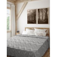 Κουβέρτα Πικέ Ζακάρ GOLWE GREY Βαμβάκι 220 x 240 εκ. MADI |  Κουβέρτες Βαμβακερές Υπέρδιπλες στο espiti