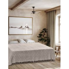 Κουβέρτα Πικέ Ζακάρ TIFOON BEIGE Βαμβάκι 220 x 240 εκ. MADI |  Κουβέρτες Βαμβακερές Υπέρδιπλες στο espiti