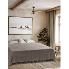 Κουβέρτα Πικέ Ζακάρ TIFOON BROWN Βαμβάκι 220 x 240 εκ. MADI |  Κουβέρτες Βαμβακερές Υπέρδιπλες στο espiti