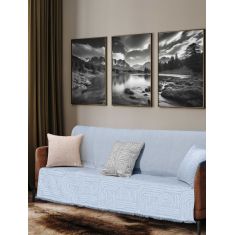 Ριχτάρι ETHEREAL CYAN Βαμβάκι 170 x 250 εκ. MADI |  Ριχτάρια στο espiti