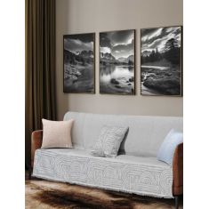 Ριχτάρι ETHEREAL GREY Βαμβάκι 170 x 250 εκ. MADI |  Ριχτάρια στο espiti