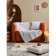 Ριχτάρι FOLK GREY Βαμβάκι 170 x 300 εκ. MADI |  Ριχτάρια στο espiti