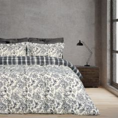 DAS HOME ΣΕΤ ΣΕΝΤΟΝΙΑ ΜΟΝΑ HAPPY 9648 BLACK, CREAM |  Σεντόνια Υπέρδιπλα / King Size στο espiti