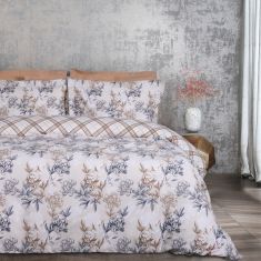 DAS HOME ΣΕΤ ΣΕΝΤΟΝΙΑ ΜΟΝΑ ΜΕ ΛΑΣΤΙΧΟ CASUAL 5422 BLUE, TAUPE |  Σεντόνια Υπέρδιπλα / King Size στο espiti