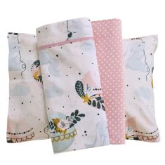 DAS BABY ΣΕΤ ΣΕΝΤΟΝΙΑ FUN 4915 LIGHT BLUE, MINT, PINK |  Βρεφικά Σεντόνια στο espiti