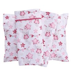 DAS BABY ΣΕΤ ΣΕΝΤΟΝΙΑ FUN 4917 PINK, WHITE |  Βρεφικά Σεντόνια στο espiti