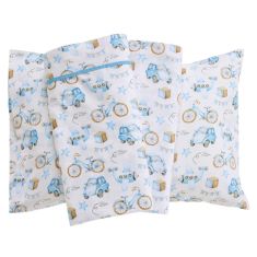 DAS BABY ΣΕΤ ΣΕΝΤΟΝΙΑ FUN 4918 BLUE, OCHRE, WHITE |  Βρεφικά Σεντόνια στο espiti