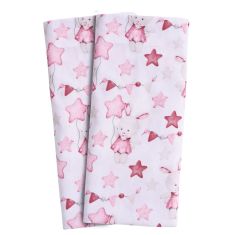 DAS BABY ΣΕΤ ΣΕΝΤΟΝΙΑ ΛΙΚΝΟΥ FUN 4917 PINK, WHITE |  Βρεφικά Σεντόνια στο espiti