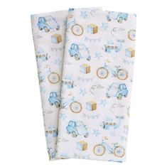 DAS BABY ΣΕΤ ΣΕΝΤΟΝΙΑ ΛΙΚΝΟΥ FUN 4918 BLUE, OCHRE, WHITE |  Βρεφικά Σεντόνια στο espiti