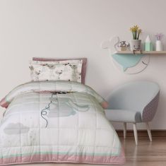 DAS KIDS ΠΑΠΛΩΜΑ ΜΟΝΟ 4915 LIGHT BLUE, MINT, PINK |  Παπλώματα Παιδικά στο espiti