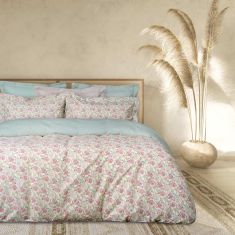 DAS HOME ΣΕΤ ΣΕΝΤΟΝΙΑ ΜΟΝΑ ΜΕ ΛΑΣΤΙΧΟ CASUAL 5415 ΜΕΝΤΑ, ΜΠΕΖ, ΡΟΔΙ |  Σεντόνια Υπέρδιπλα / King Size στο espiti