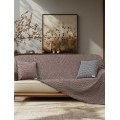 Ριχτάρι MOUVE BEIGE PET 180 x 180 εκ. MADI |  Ριχτάρια στο espiti