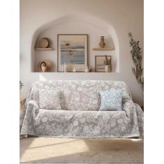 Ριχτάρι SOFIMA BEIGE Βαμβάκι 170 x 180 εκ. MADI |  Ριχτάρια στο espiti