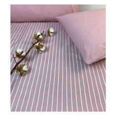 Σετ 1/Σεντονι + 1/Μαξιλαροθηκη Stripe Dusty Rose Astron Italy |  Σεντόνια Μονά / Ημίδιπλα στο espiti