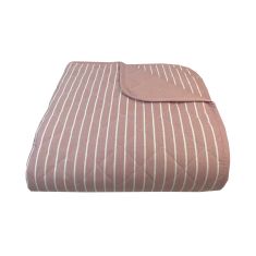 Κουβερλι Υπέρδιπλα 220x240 Stripe Dusty Rose Astron Italy |  Κουβερλί Υπέρδιπλα στο espiti