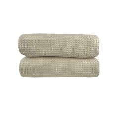 Κουβέρτα Πικέ Μονή Waffle 165χ245 Beige Astron Italy |  Κουβέρτες Βαμβακερές Μονές στο espiti