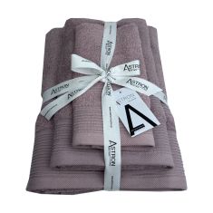 Πετσέτες σετ 3τμχ Dusty Rose Astron Italy |  Σετ Πετσέτες στο espiti
