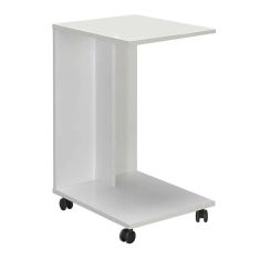 Βοηθητικό τραπέζι C-Shaped Megapap από μελαμίνη σε χρώμα λευκό 35x45x65εκ. |  Τραπεζάκια βοηθητικά στο espiti