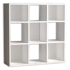 Βιβλιοθήκη Cube Megapap από μελαμίνη χρώμα λευκό 90x30x90εκ. |  Βιβλιοθήκες στο espiti