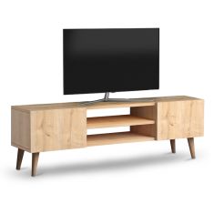 Έπιπλο τηλεόρασης Etna Megapap από μελαμίνη χρώμα oak 120x30x40εκ. |  Έπιπλα τηλεόρασης στο espiti