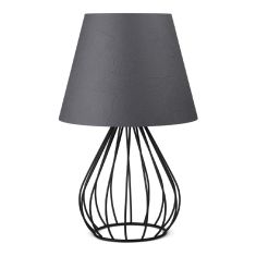 Φωτιστικό επιτραπέζιο Akerlind Megapap ύφασμα Pvc/μέταλλο χρώμα ανθρακί/μαύρο 22x17x36εκ. |  Επιτραπέζια στο espiti